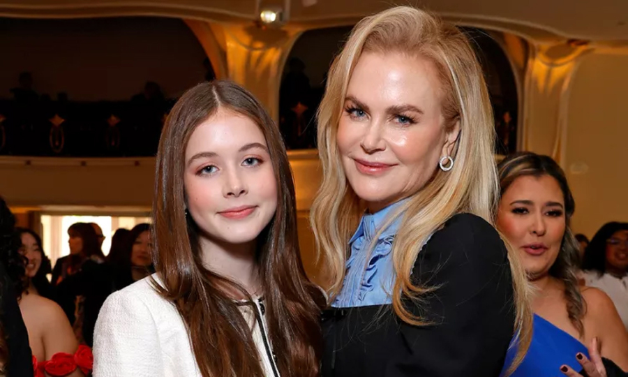 Con gái 13 tuổi hiếm hoi dự sự kiện cùng Nicole Kidman