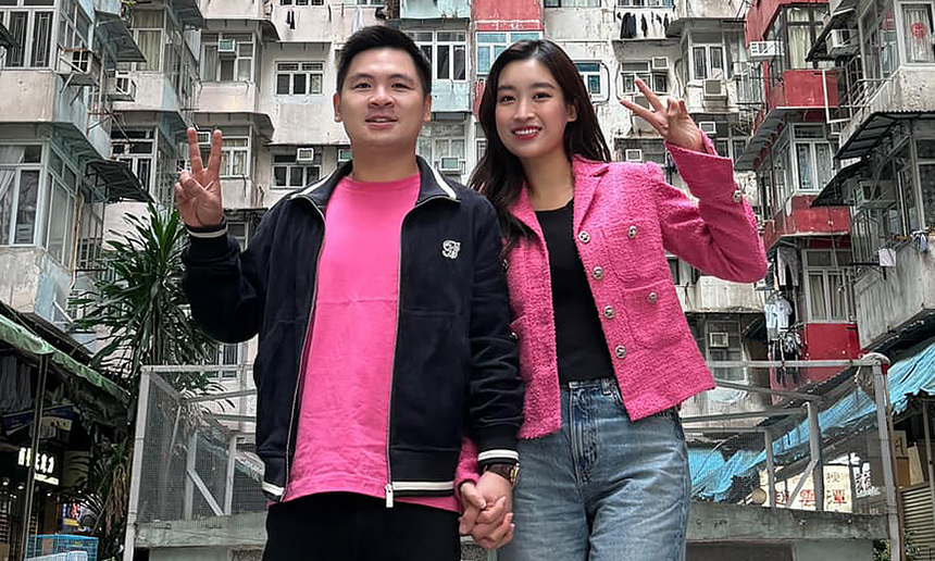 Ảnh sao 11/12: Vợ chồng hoa hậu Đỗ Mỹ Linh tình tứ ở Hong Kong