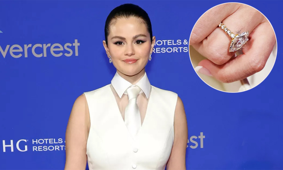Selena Gomez lần đầu đeo nhẫn đính hôn dự sự kiện