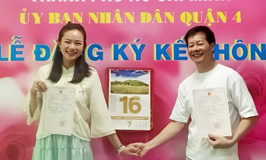 Phan Như Thảo - Đức An đăng ký kết hôn