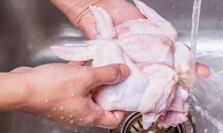 Lý do không nên rửa thịt gà trước khi nấu