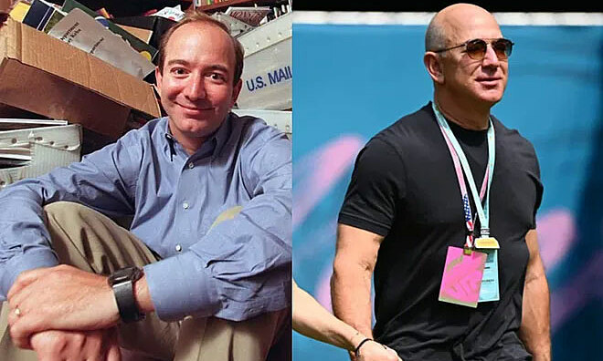 Hành trình thay đổi ngoại hình ấn tượng của tỷ phú Jeff Bezos