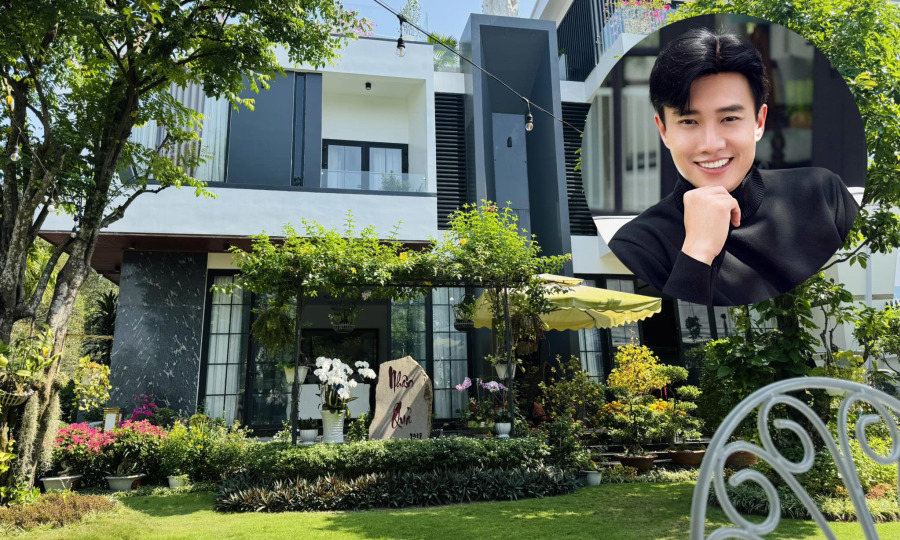 Ảnh sao 6/2: Quốc Trường khoe biệt thự sân vườn triệu đô ở Cần Thơ