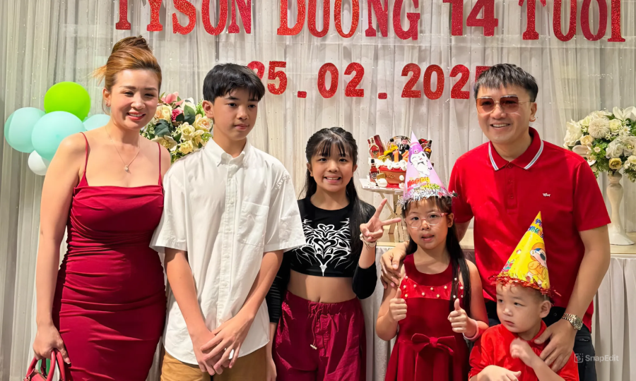 Con riêng của Dương Ngọc Thái về nước sum họp gia đình