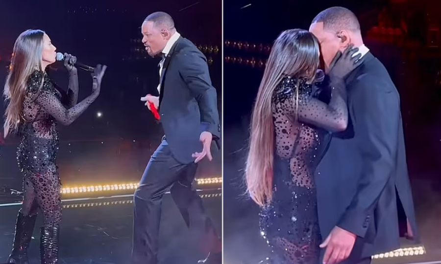 Will Smith bị chỉ trích 'thân mật quá đà' với nữ ca sĩ trên sân khấu
