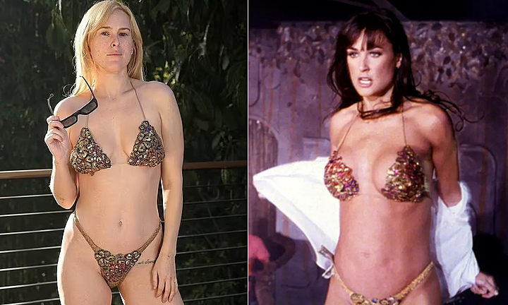 Con gái mặc lại bikini của Demi Moore 30 năm trước