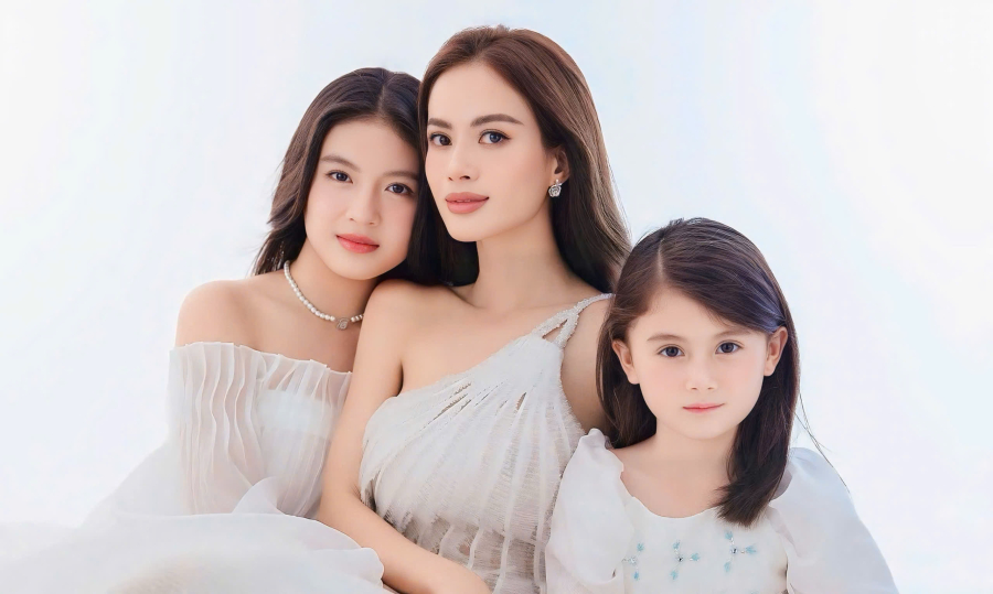 Miss Global Như Vân sống viên mãn bên hai con gái