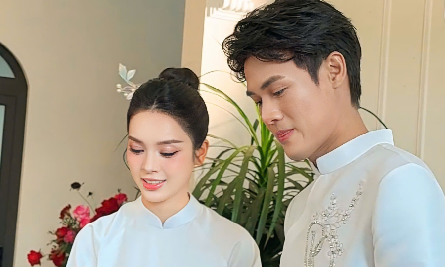 Lễ cưới của Quỳnh Lương và chồng thiếu gia ở Phú Thọ