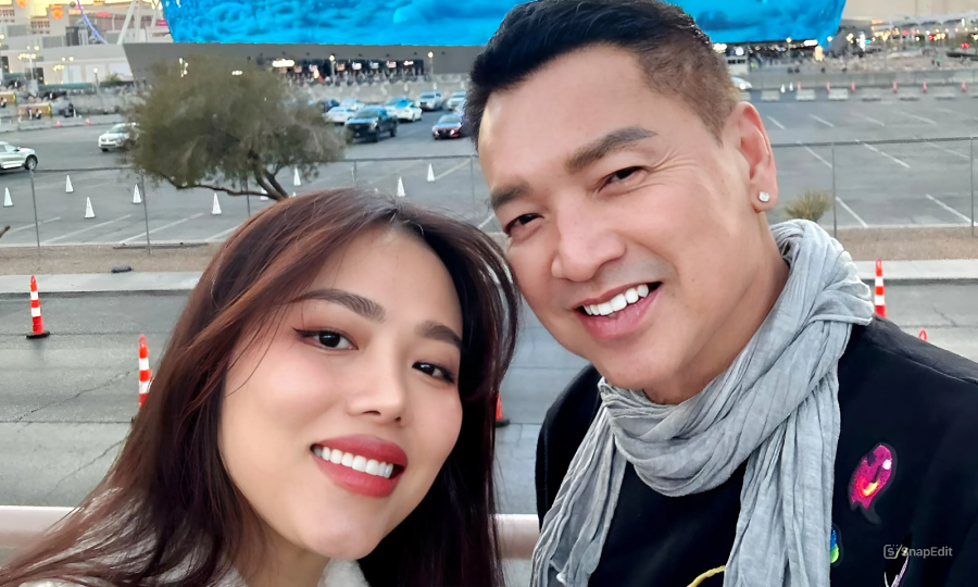 'Bố bỉm sữa' Quang Minh nghỉ xả hơi, thăm bạn bè ở Mỹ