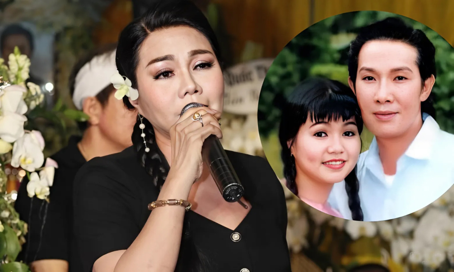Ngọc Huyền khóc, tưởng nhớ Vũ Linh trong ngày Giỗ
