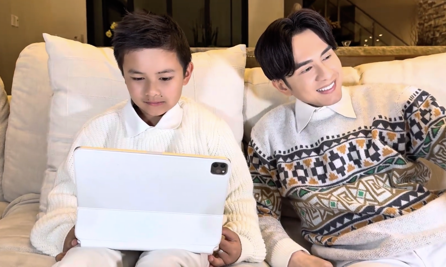 Con trai Đan Trường nỗ lực học tiếng Việt