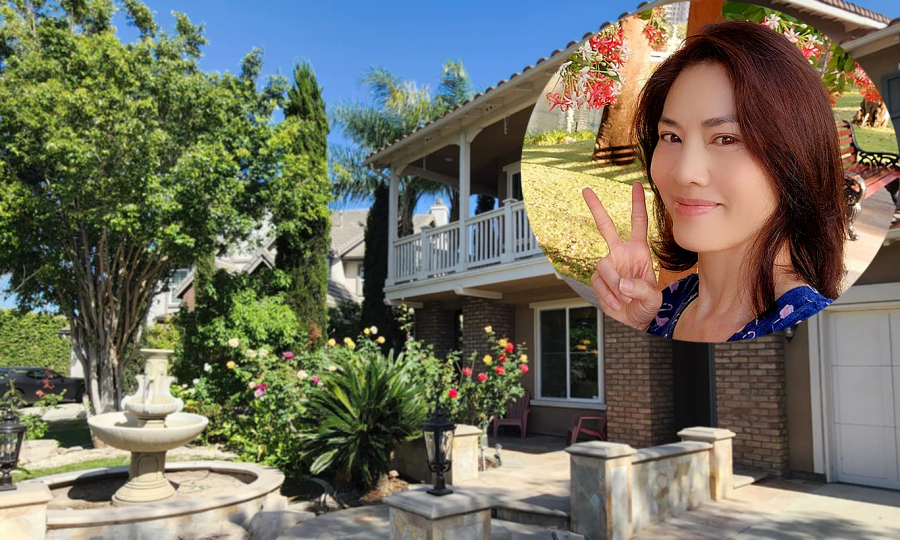 Khu vườn đầy sắc hoa của Hồ Lệ Thu ở Mỹ