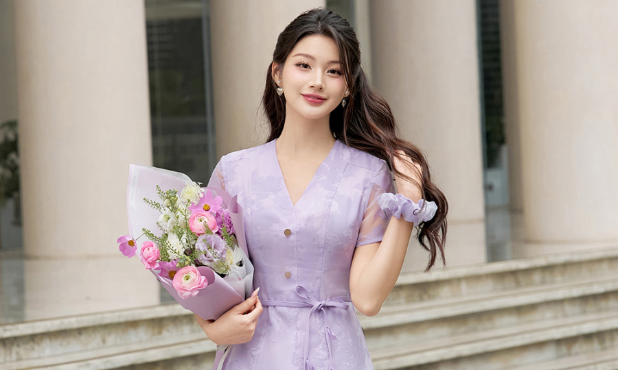 Mix đầm hoa mát mắt cho mùa hè