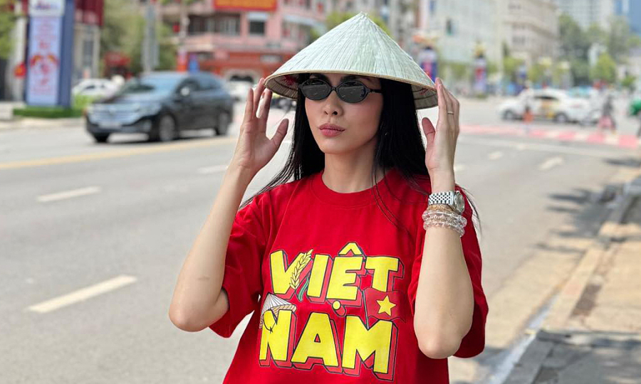 Tăng Thanh Hà và dàn sao bắt trend mốt áo hot nhất 30/4