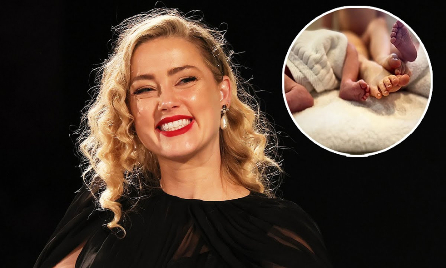 Amber Heard chào đón cặp song sinh