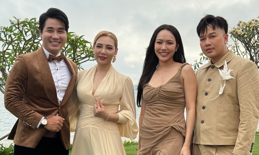 Văn Mai Hương, Diệu Nhi cùng dàn sao dự cưới Hồ Quỳnh Hương