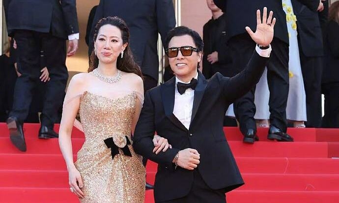 Vợ chồng Chân Tử Đan sánh đôi dự Cannes