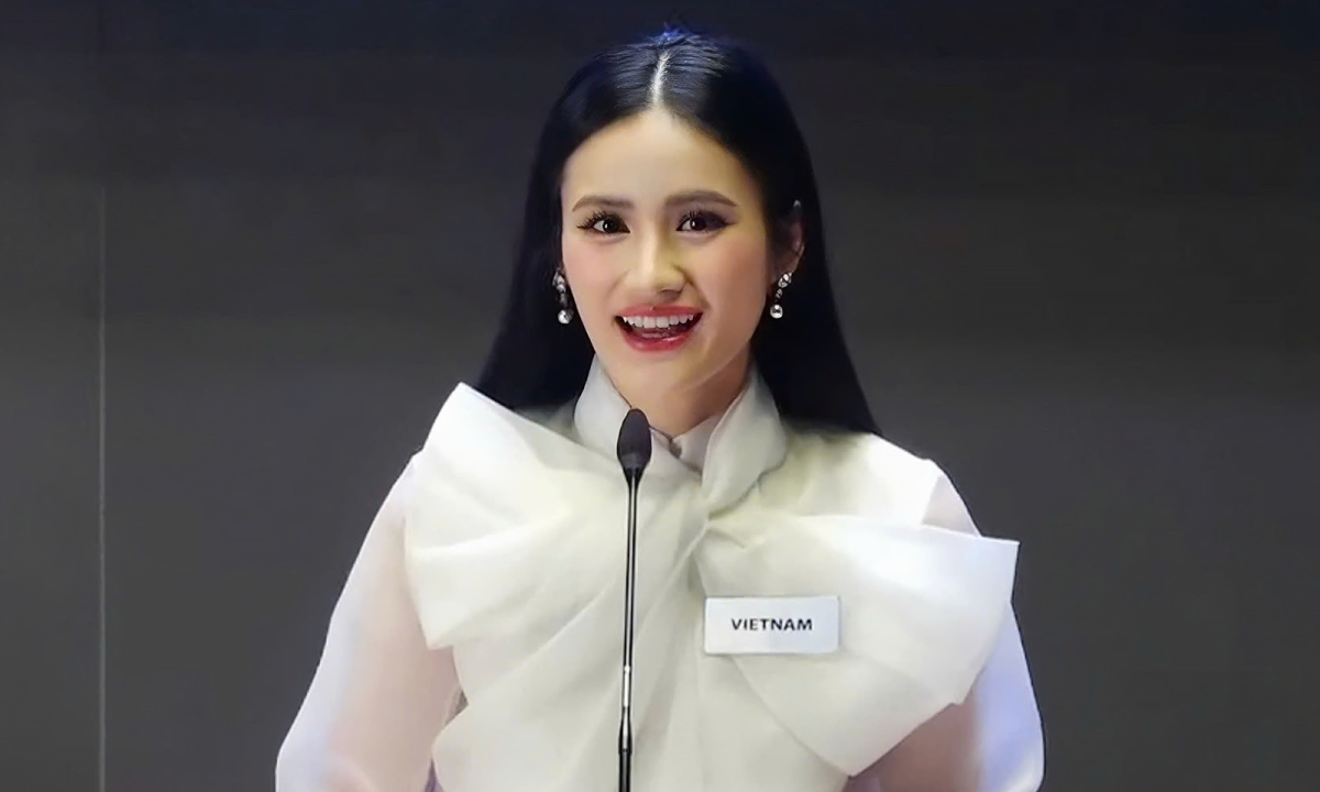 Ý Nhi nhận 'mưa' lời khen trong 'Thử thách đối đầu' ở Miss World