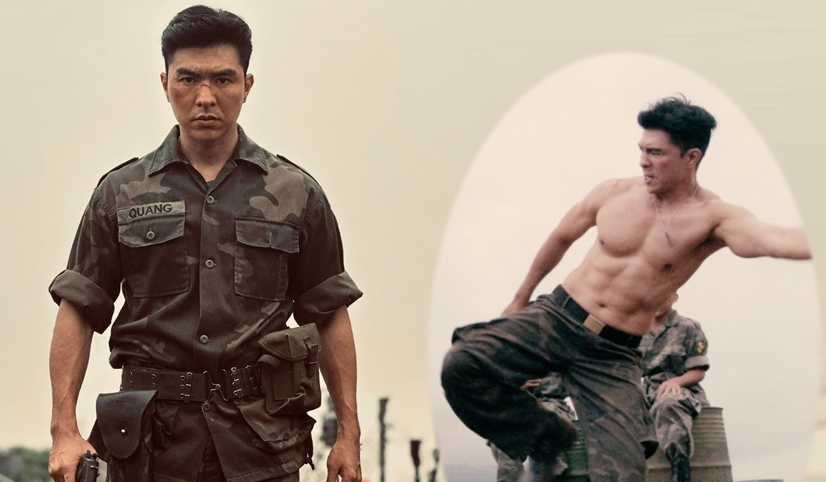 Body cơ bắp cuồn cuộn của mỹ nam phản diện trong 'Mưa đỏ'