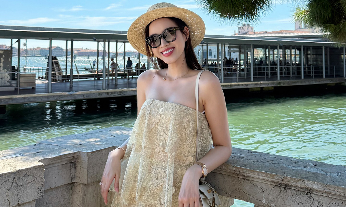 Đỗ Thị Hà diện set đồ gần hai tỷ đồng dạo phố Italy