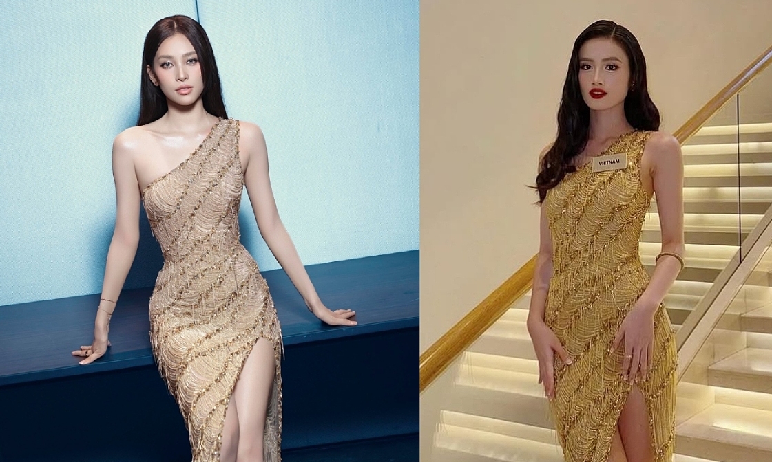 Mẫu váy xẻ tà được nhiều mỹ nhân lựa chọn