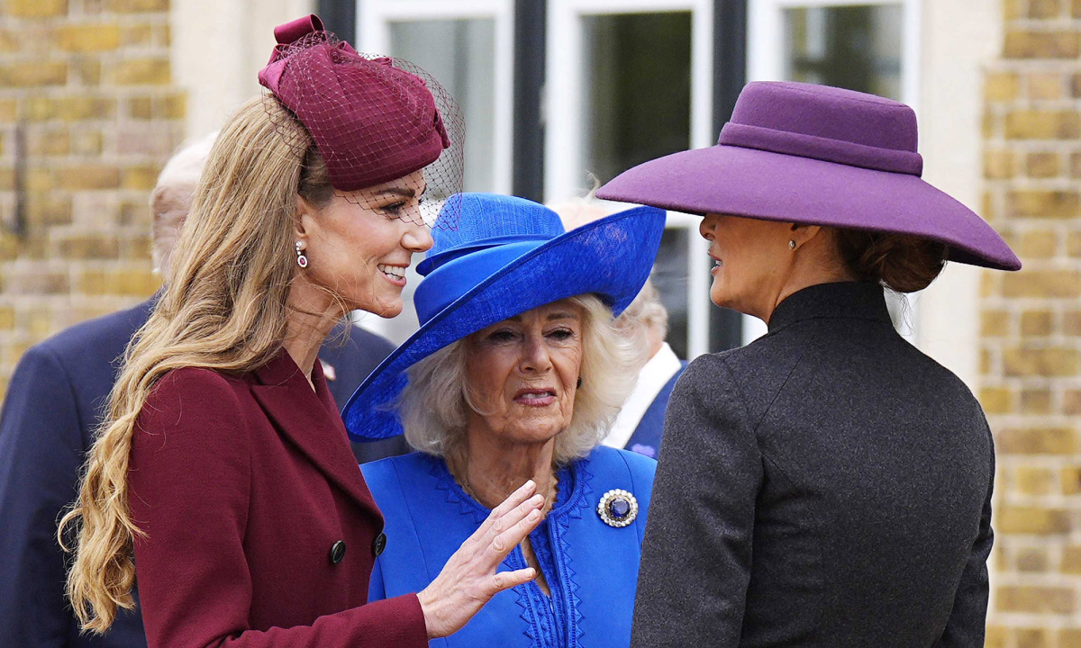 Melania Trump gây bàn tán khi đội mũ kín mặt gặp William - Kate