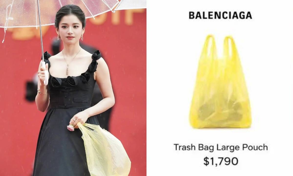 'Công chúa Cbiz' bị hiểu nhầm xách túi nilon nghìn USD lên thảm đỏ