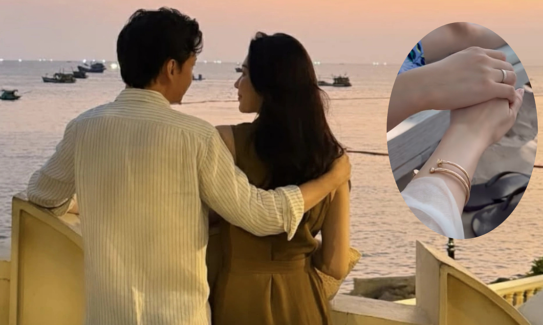 Đặng Thu Thảo đeo vòng 230 triệu khi đi biển cùng chồng