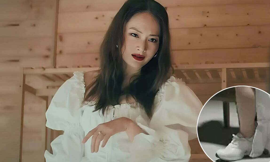 Lan Phương bị chê phong cách khi mix giày thể thao với váy điệu đà