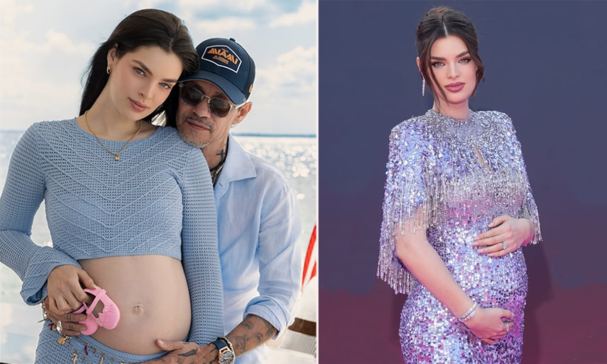 Vợ hoa hậu của Marc Anthony khoe tin vui sắp sinh con gái