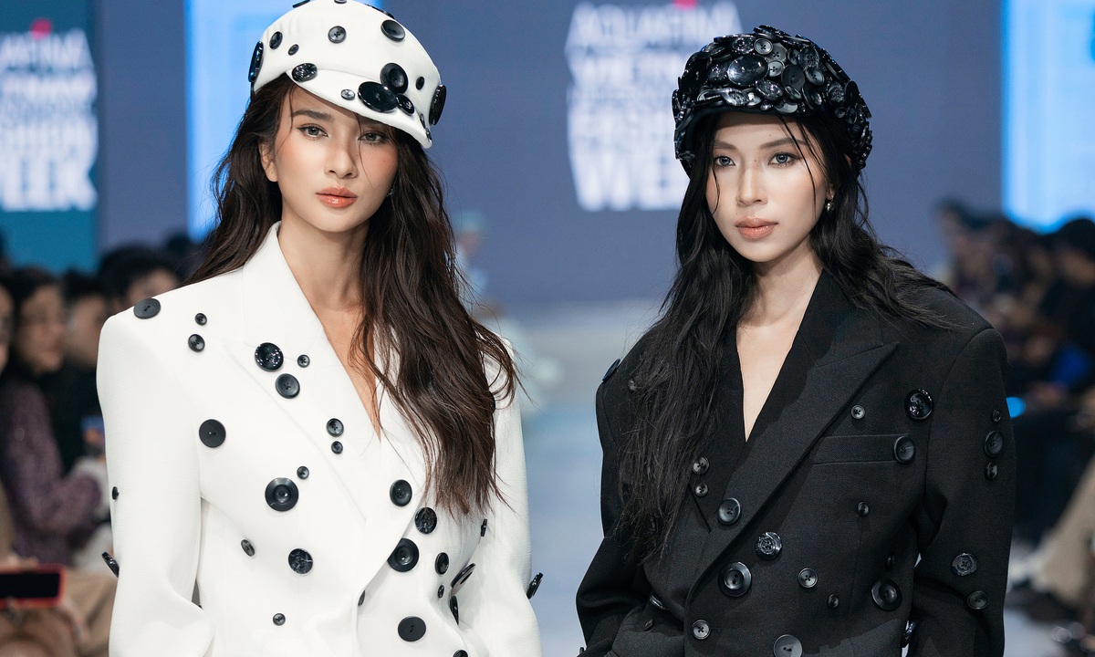 Kim Tuyến lần đầu catwalk cùng 'bạn gái tin đồn' Đồng Ánh Quỳnh